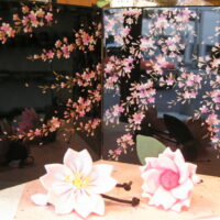 会津塗りの桜絵の屏風 | 竹田屋漆器店 ― 愛知県岡崎市連尺通